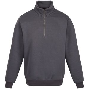 Regatta Professional Men's Quarter Zip Sweatshirt in Dark Grey Size: 2XL Dark Grey 2XL Regatta Professional Men's Quarter Zip Sweatshirt in Dark Grey Size: 2XL Dark Grey 2XL