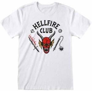 Stranger Things Men's Hellfire Club Logo T-Shirt in White Size: 2XL White 2XL Stranger Things Men's Hellfire Club Logo T-Shirt in White Size: 2XL White 2XL