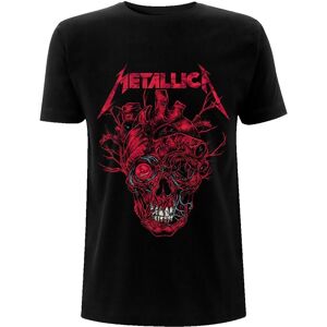 Metallica Men's Heart Skull T-Shirt in Black Size: Small Black S Metallica Men's Heart Skull T-Shirt in Black Size: Small Black S