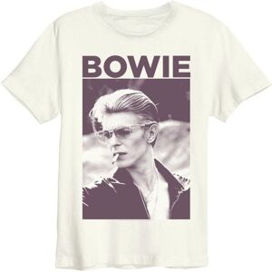 Amplified Men's Cigarette David Bowie T-Shirt in White Size: 3XL White 3XL Amplified Men's Cigarette David Bowie T-Shirt in White Size: 3XL White 3XL