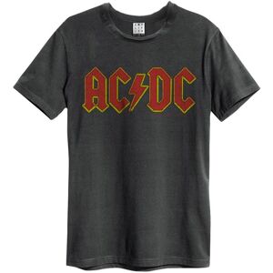 Amplified Men's AC DC Logo T-Shirt in Charcoal Size: Large Charcoal L Amplified Men's AC DC Logo T-Shirt in Charcoal Size: Large Charcoal L