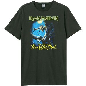 Amplified Men's Fear Of The Dark Iron Maiden T-Shirt in Charcoal Size: XL Charcoal XL Amplified Men's Fear Of The Dark Iron Maiden T-Shirt in Charcoal Size: XL Charcoal XL