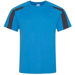 AWDis Cool Men's Contrast Moisture Wicking T-Shirt in Mid Blue Size: XL Mid Blue XL AWDis Cool Men's Contrast Moisture Wicking T-Shirt in Mid Blue Size: XL Mid Blue XL
