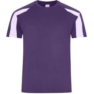 AWDis Cool Men's Contrast Moisture Wicking T-Shirt in Purple Size: Medium Purple M AWDis Cool Men's Contrast Moisture Wicking T-Shirt in Purple Size: Medium Purple M