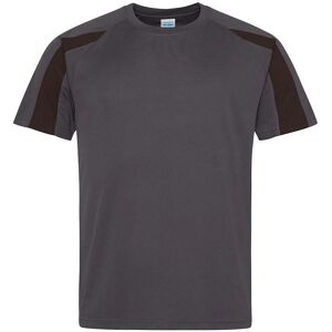 AWDis Cool Men's Contrast Moisture Wicking T-Shirt in Charcoal Size: Large Charcoal L AWDis Cool Men's Contrast Moisture Wicking T-Shirt in Charcoal Size: Large Charcoal L