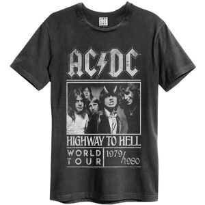 Amplified Men's Highway To Hell Poster AC DC T-Shirt in Charcoal Size: XL Charcoal XL Amplified Men's Highway To Hell Poster AC DC T-Shirt in Charcoal Size: XL Charcoal XL