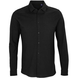 NEOBLU Men's Basile Piqué Long-Sleeved Shirt in Midnight Size: 4XL Midnight 4XL NEOBLU Men's Basile Piqué Long-Sleeved Shirt in Midnight Size: 4XL Midnight 4XL