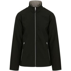 Regatta Professional Men's Plain Double Layered Soft Shell Jacket in Black Size: Large Black L Regatta Professional Men's Plain Double Layered Soft Shell Jacket in Black Size: Large Black L