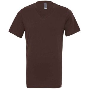 Bella + Canvas Men's Jersey V Neck T-Shirt in Brown Size: XL Brown XL Bella + Canvas Men's Jersey V Neck T-Shirt in Brown Size: XL Brown XL