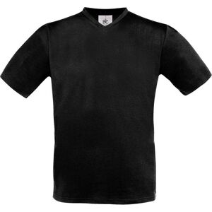 B&C Men's Exact V Neck T-Shirt in Black Size: Small Black S B&C Men's Exact V Neck T-Shirt in Black Size: Small Black S