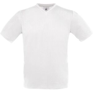 B&C Men's Exact V Neck T-Shirt in White Size: Medium White M B&C Men's Exact V Neck T-Shirt in White Size: Medium White M