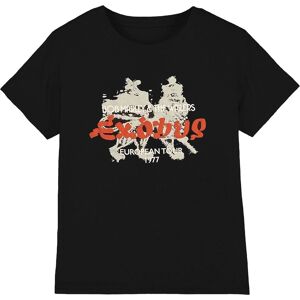 Bob Marley Men's Exodus European Tour 1977 Hi-Build T-Shirt in Black Size: 2XL Black 2XL Bob Marley Men's Exodus European Tour 1977 Hi-Build T-Shirt in Black Size: 2XL Black 2XL