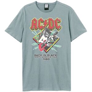 Amplified Men's North America Tour 80 AC DC Vintage T-Shirt in Pale Blue Size: Small Pale Blue S Amplified Men's North America Tour 80 AC DC Vintage T-Shirt in Pale Blue Size: Small Pale Blue S