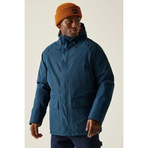 Regatta Men's Savon Hooded Waterproof Breathable Insulated Jacket in Blue Size: Large Blue L Regatta Men's Savon Hooded Waterproof Breathable Insulated Jacket in Blue Size: Large Blue L