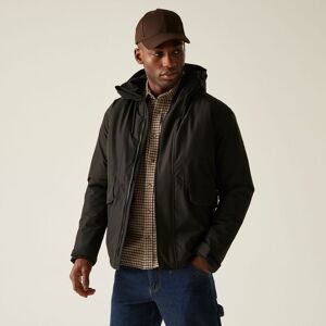 Regatta Men's Sterlings Hooded Waterproof Breathable Insulated Jacket in Jet Black Size: Medium Jet Black M Regatta Men's Sterlings Hooded Waterproof Breathable Insulated Jacket in Jet Black Size: Medium Jet Black M