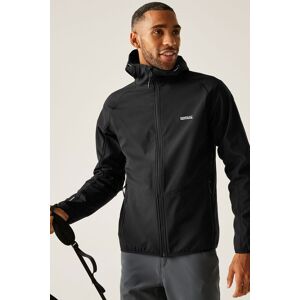 Regatta Men's Arec Softshell Jacket in Black Size: 3XL Black 3XL Regatta Men's Arec Softshell Jacket in Black Size: 3XL Black 3XL