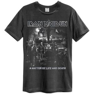 Amplified Men's Life Or Death Iron Maiden T-Shirt in Charcoal Size: XS Charcoal XS Amplified Men's Life Or Death Iron Maiden T-Shirt in Charcoal Size: XS Charcoal XS