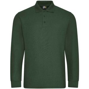 PRO RTX Men's Pro Piqué Long-Sleeved Polo Shirt in Bottle Green Size: 3XL Bottle Green 3XL PRO RTX Men's Pro Piqué Long-Sleeved Polo Shirt in Bottle Green Size: 3XL Bottle Green 3XL