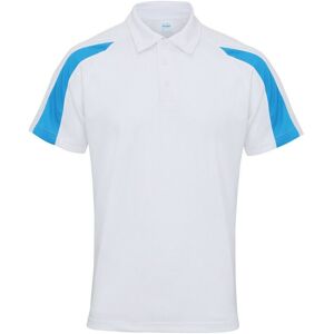 AWDis Cool Men's Contrast Polo Shirt in White Size: Large White L AWDis Cool Men's Contrast Polo Shirt in White Size: Large White L