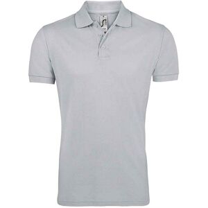SOL'S Men's Prime Pique Plain Short Sleeve Polo Shirt in Mid Grey Size: Medium Mid Grey M SOL'S Men's Prime Pique Plain Short Sleeve Polo Shirt in Mid Grey Size: Medium Mid Grey M