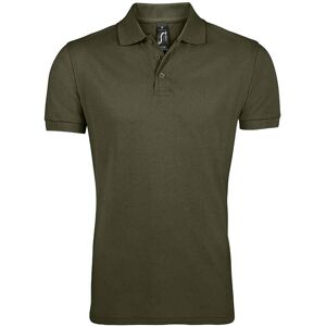 SOL'S Men's Prime Pique Plain Short Sleeve Polo Shirt in Dark Green Size: Large Dark Green L SOL'S Men's Prime Pique Plain Short Sleeve Polo Shirt in Dark Green Size: Large Dark Green L