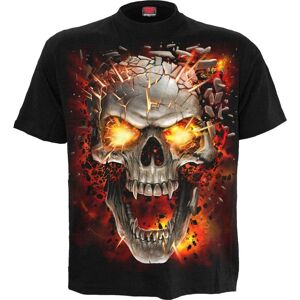 Spiral Direct Men's Skull Blast Short-Sleeved T-Shirt in Black Size: Large Black L Spiral Direct Men's Skull Blast Short-Sleeved T-Shirt in Black Size: Large Black L