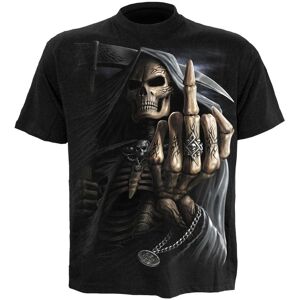 Spiral Direct Men's Bone Finger Short-Sleeved T-Shirt in Black Size: Large Black L Spiral Direct Men's Bone Finger Short-Sleeved T-Shirt in Black Size: Large Black L