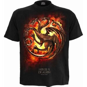 Spiral Direct Men's Dragon Flames House Of The Dragon T-Shirt in Black Size: Small Black S Spiral Direct Men's Dragon Flames House Of The Dragon T-Shirt in Black Size: Small Black S