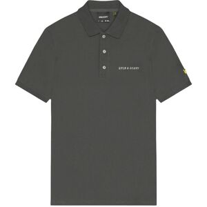 Lyle & Scott Men's Embroidered Polo Shirt in Dark Grey Size: Medium Dark Grey M Lyle & Scott Men's Embroidered Polo Shirt in Dark Grey Size: Medium Dark Grey M