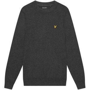 Lyle & Scott Men's Cotton Merino Crew Neck Jumper in Charcoal Size: 2XL Charcoal 2XL Lyle & Scott Men's Cotton Merino Crew Neck Jumper in Charcoal Size: 2XL Charcoal 2XL