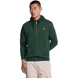 Lyle & Scott Men's Full Zip Hoodie in Dark Green Size: XL Dark Green XL Lyle & Scott Men's Full Zip Hoodie in Dark Green Size: XL Dark Green XL