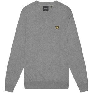 Lyle & Scott Men's Cotton Merino V Neck Jumper in Mid Grey Size: XL Mid Grey XL Lyle & Scott Men's Cotton Merino V Neck Jumper in Mid Grey Size: XL Mid Grey XL