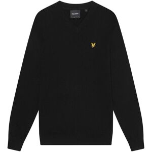 Lyle & Scott Men's Cotton Merino V Neck Jumper in Black Size: Large Black L Lyle & Scott Men's Cotton Merino V Neck Jumper in Black Size: Large Black L