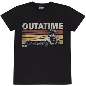 Back To The Future Men's Outatime Retro T-Shirt in Black Size: 2XL Black 2XL Back To The Future Men's Outatime Retro T-Shirt in Black Size: 2XL Black 2XL