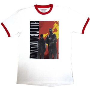Twenty One Pilots Men's Side Stand Ringer T-Shirt in White Size: 2XL White 2XL Twenty One Pilots Men's Side Stand Ringer T-Shirt in White Size: 2XL White 2XL