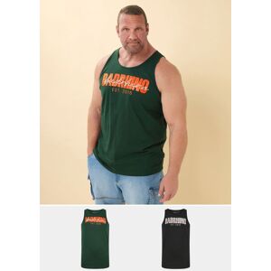 BadRhino Men's 2 Pack Scripted Vest in Black Size: 3XL Black 3XL BadRhino Men's 2 Pack Scripted Vest in Black Size: 3XL Black 3XL