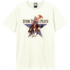 Amplified Men's Cowboy Star Stone Temple Pilots T-Shirt in White Size: Small White S Amplified Men's Cowboy Star Stone Temple Pilots T-Shirt in White Size: Small White S