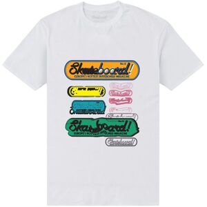 Skateboard! Men's Magazine Logo T-Shirt in White Size: XL White XL Skateboard! Men's Magazine Logo T-Shirt in White Size: XL White XL