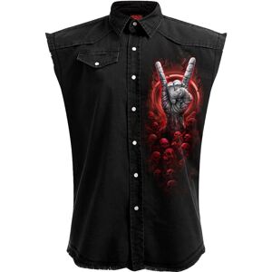Spiral Direct Men's Tomb Of Rock Stone Wash Sleeveless Shirt in Black Size: 2XL Black 2XL Spiral Direct Men's Tomb Of Rock Stone Wash Sleeveless Shirt in Black Size: 2XL Black 2XL
