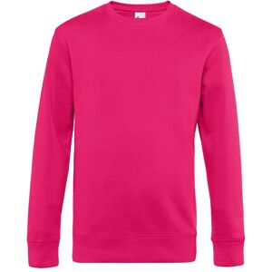 B&C Men's King Crew Neck Jumper in Pink Size: Medium Pink M B&C Men's King Crew Neck Jumper in Pink Size: Medium Pink M