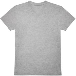 B&C Men's E150 Plain V Neck T-Shirt in Grey Size: Small Grey S B&C Men's E150 Plain V Neck T-Shirt in Grey Size: Small Grey S