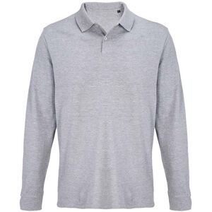 SOL'S Men's Pacific Pique Long-Sleeved Polo Shirt in Grey Size: 3XL Grey 3XL SOL'S Men's Pacific Pique Long-Sleeved Polo Shirt in Grey Size: 3XL Grey 3XL