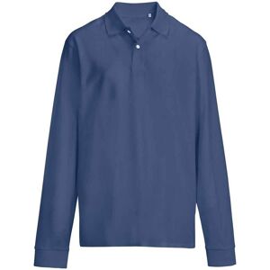 SOL'S Men's Pique Long-Sleeved Polo Shirt in Mid Blue Size: 2XL Mid Blue 2XL SOL'S Men's Pique Long-Sleeved Polo Shirt in Mid Blue Size: 2XL Mid Blue 2XL