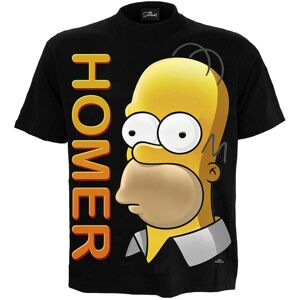 The Simpsons Men's Homer Simpson T-Shirt in Black Size: 2XL Black 2XL The Simpsons Men's Homer Simpson T-Shirt in Black Size: 2XL Black 2XL