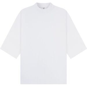 Casual Classics Men's Combed Ringspun Cotton Extended Neckline Oversized Short-Sleeved T-Shirt in White Size: Small White S Casual Classics Men's Combed Ringspun Cotton Extended Neckline Oversized Short-Sleeved T-Shirt in White Size: Small White S