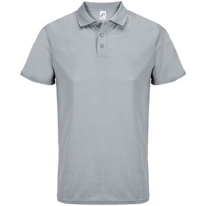SOL'S Men's Pitcher Polyester Polo Shirt in Mid Grey Size: 3XL Mid Grey 3XL SOL'S Men's Pitcher Polyester Polo Shirt in Mid Grey Size: 3XL Mid Grey 3XL