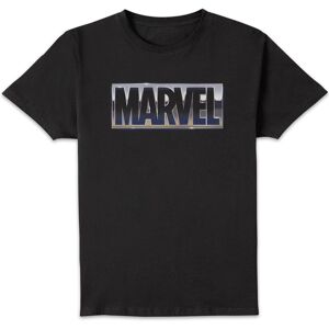 Marvel Metallic Logo Unisex T-Shirt - Black Size: Medium Black M Marvel Metallic Logo Unisex T-Shirt - Black Size: Medium Black M