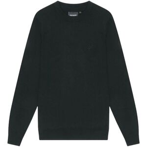 Lyle & Scott Men's Tonal Eagle Merino Wool Crew Neck Jumper in Black Size: 2XL Black 2XL Lyle & Scott Men's Tonal Eagle Merino Wool Crew Neck Jumper in Black Size: 2XL Black 2XL