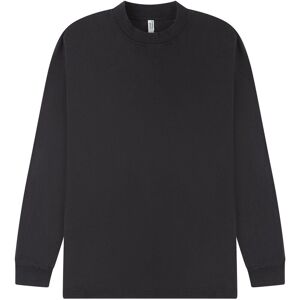 Casual Classics Men's Acid Wash Combed Ringspun Cotton Extended Neckline Oversized Long-Sleeved T-Shirt in Jet Black Size: 5XL Jet Black 5XL Casual Classics Men's Acid Wash Combed Ringspun Cotton Extended Neckline Oversized Long-Sleeved T-Shirt in Jet Black Size: 5XL Jet Black 5XL