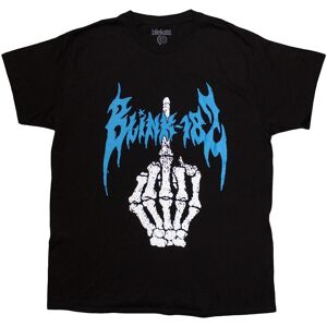 Blink 182 Men's Bone Finger T-Shirt in Black Size: Medium Black M Blink 182 Men's Bone Finger T-Shirt in Black Size: Medium Black M